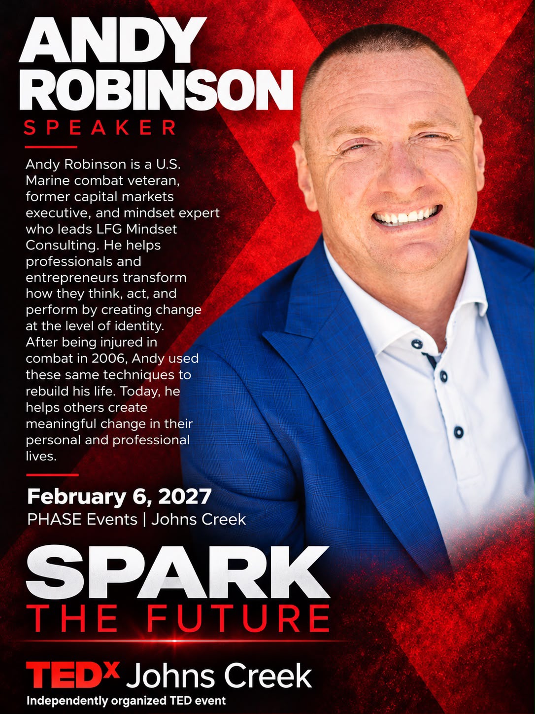 Andy Robinson, speaker at TEDx Johns Creek